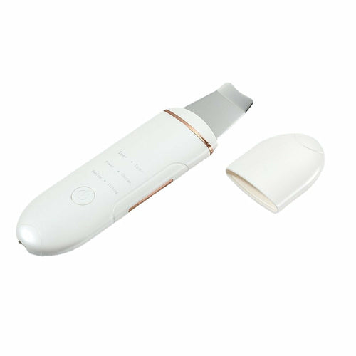 Ultrasonic Facial Skin Scrubber Skin Spatula Acne Removal Device